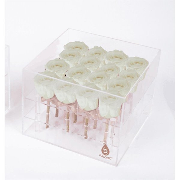 Preserved RosesWhite 16 Count, Pursonic, Mfr#: PR16WH